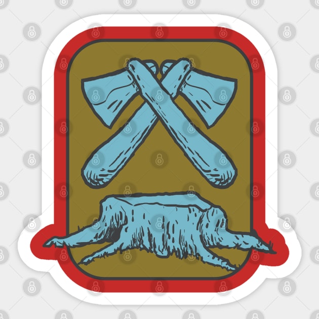 Lumberjack Sticker by Marthin